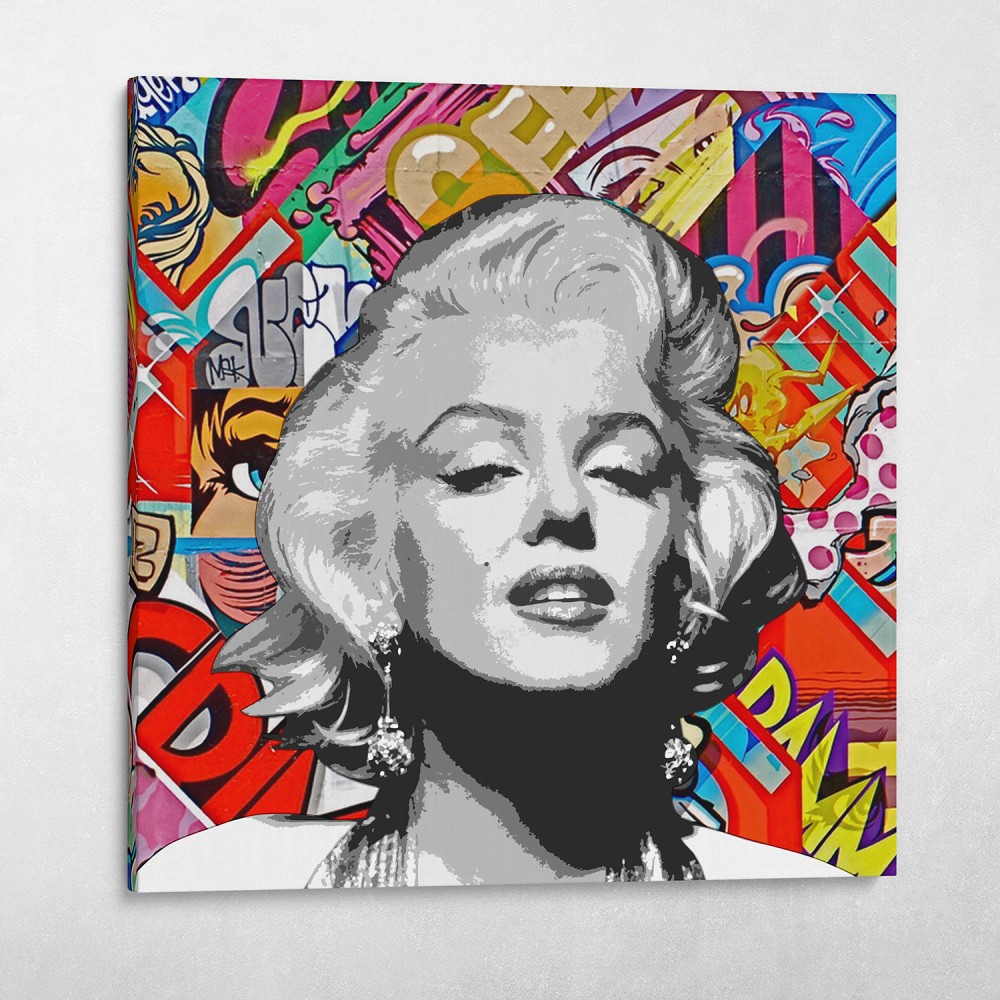 Marilyn Monroe Original Artwork Fashion Graffiti Wall Art Contemporary